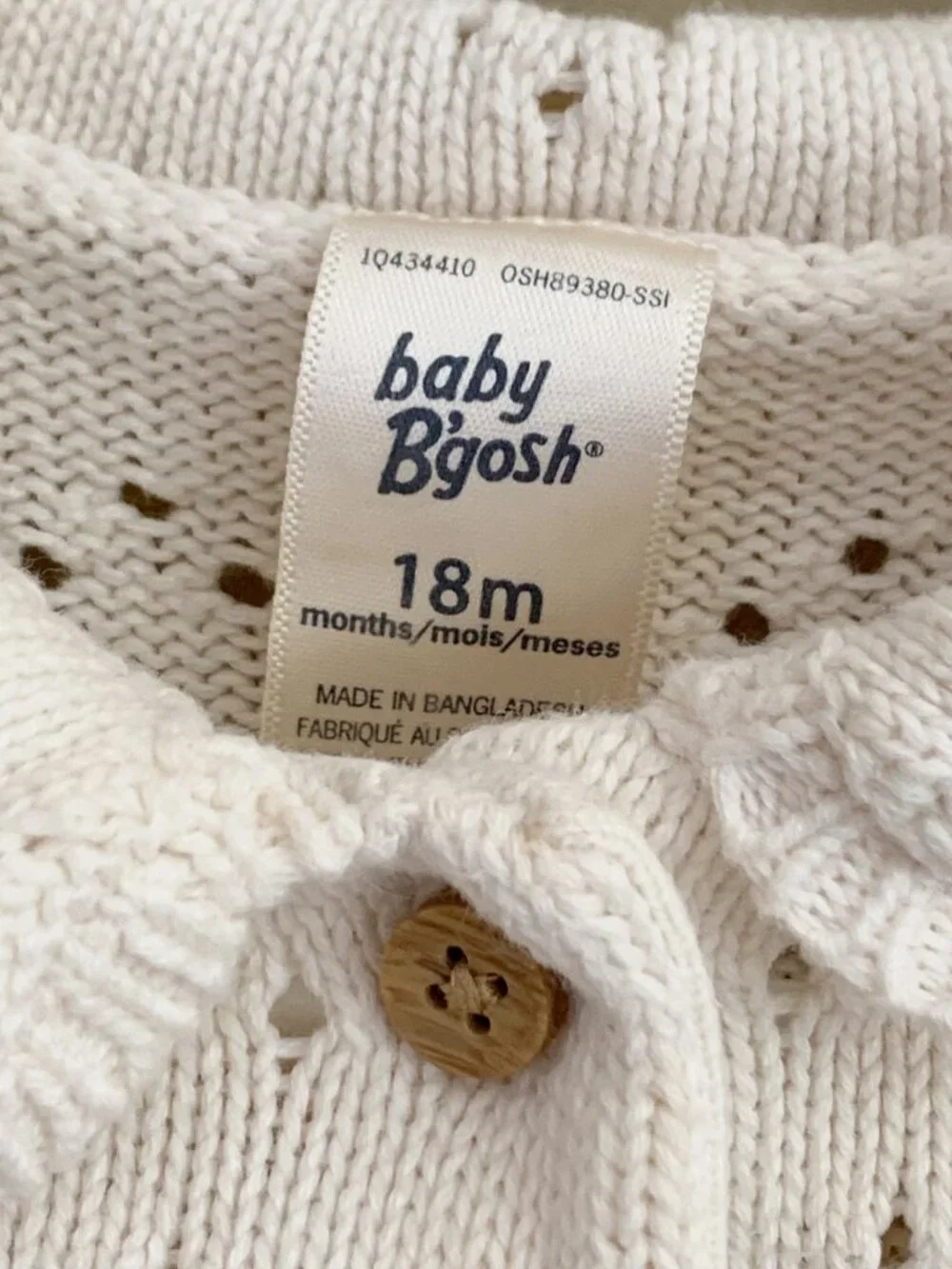 OshKosh Sweater • Peter Pan Collar • 18 Months